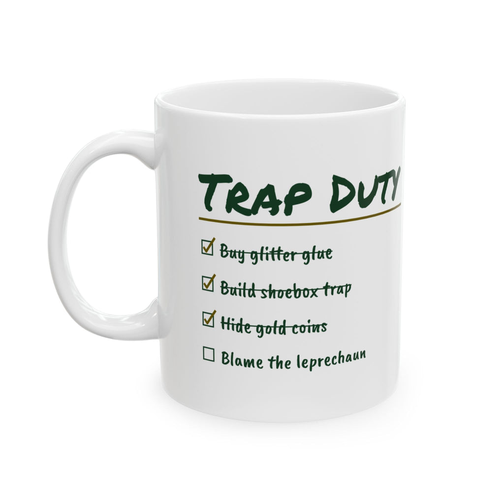 Teacher Nurse Mug Leprechaun Trap Duty St Patricks