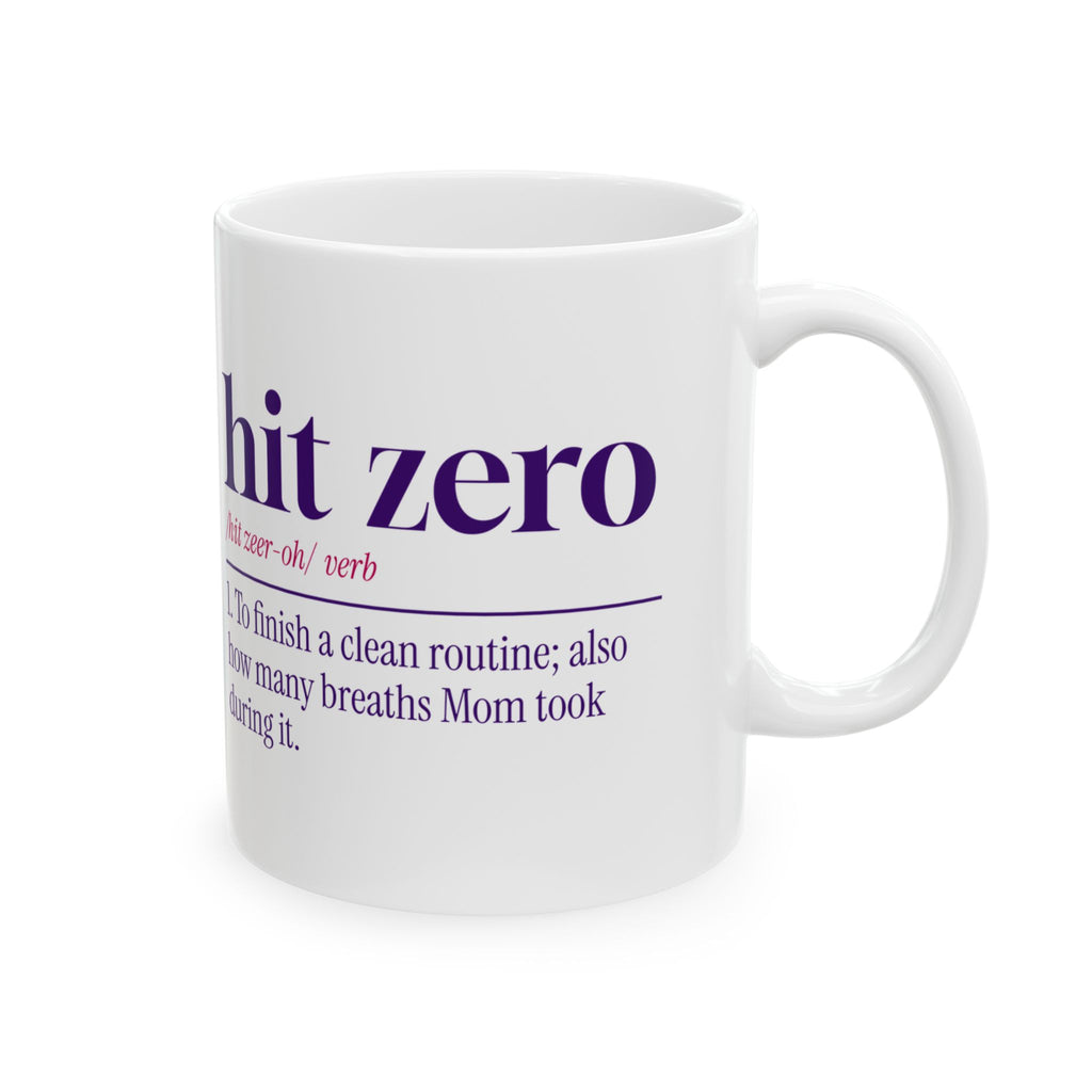 Funny Cheer Mom Coffee Mug Hit Zero Definition For Cheer Moms