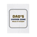 Funny Christmas Lights Dad Throw Blanket Ladder Zone Sign