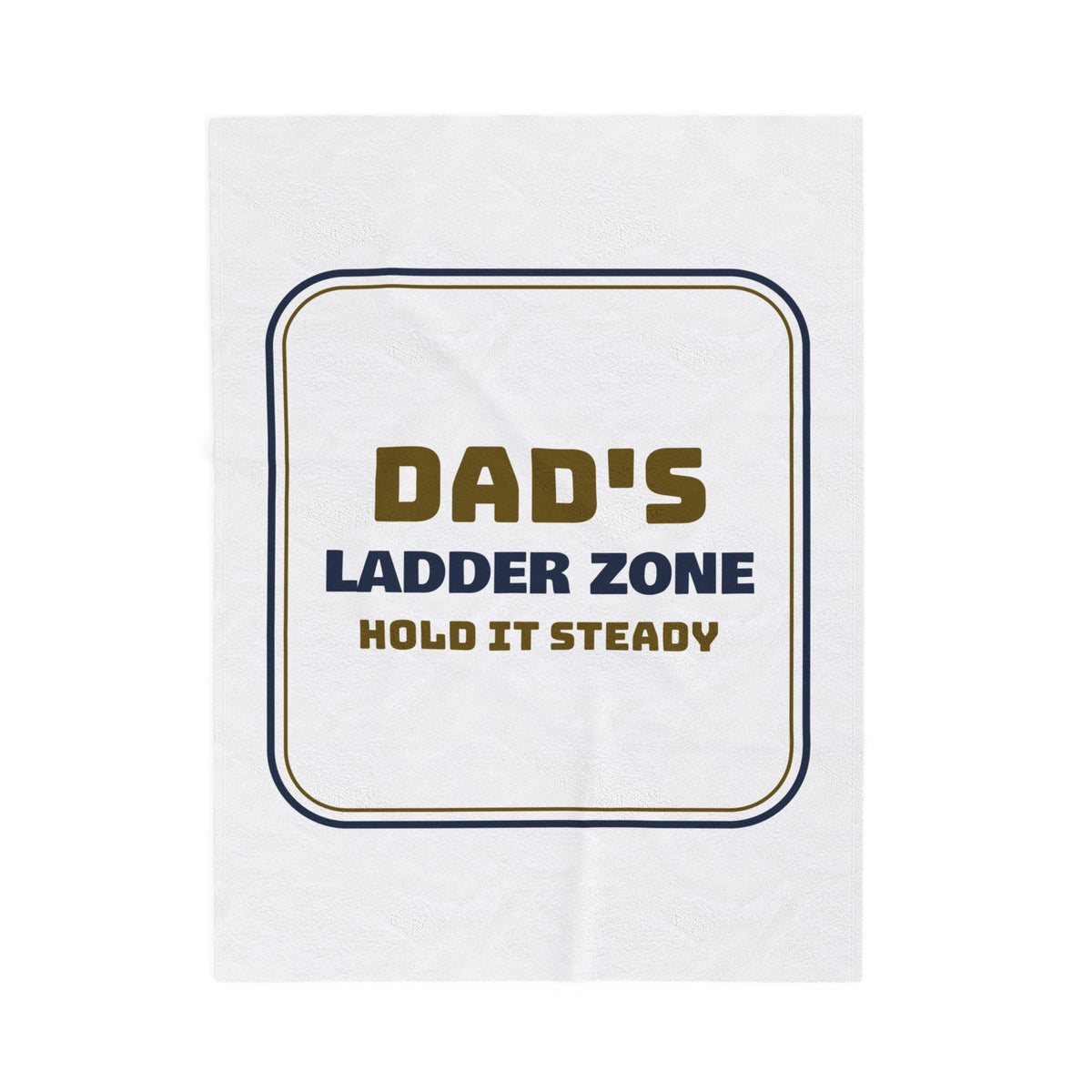 Funny Christmas Lights Dad Throw Blanket Ladder Zone Sign