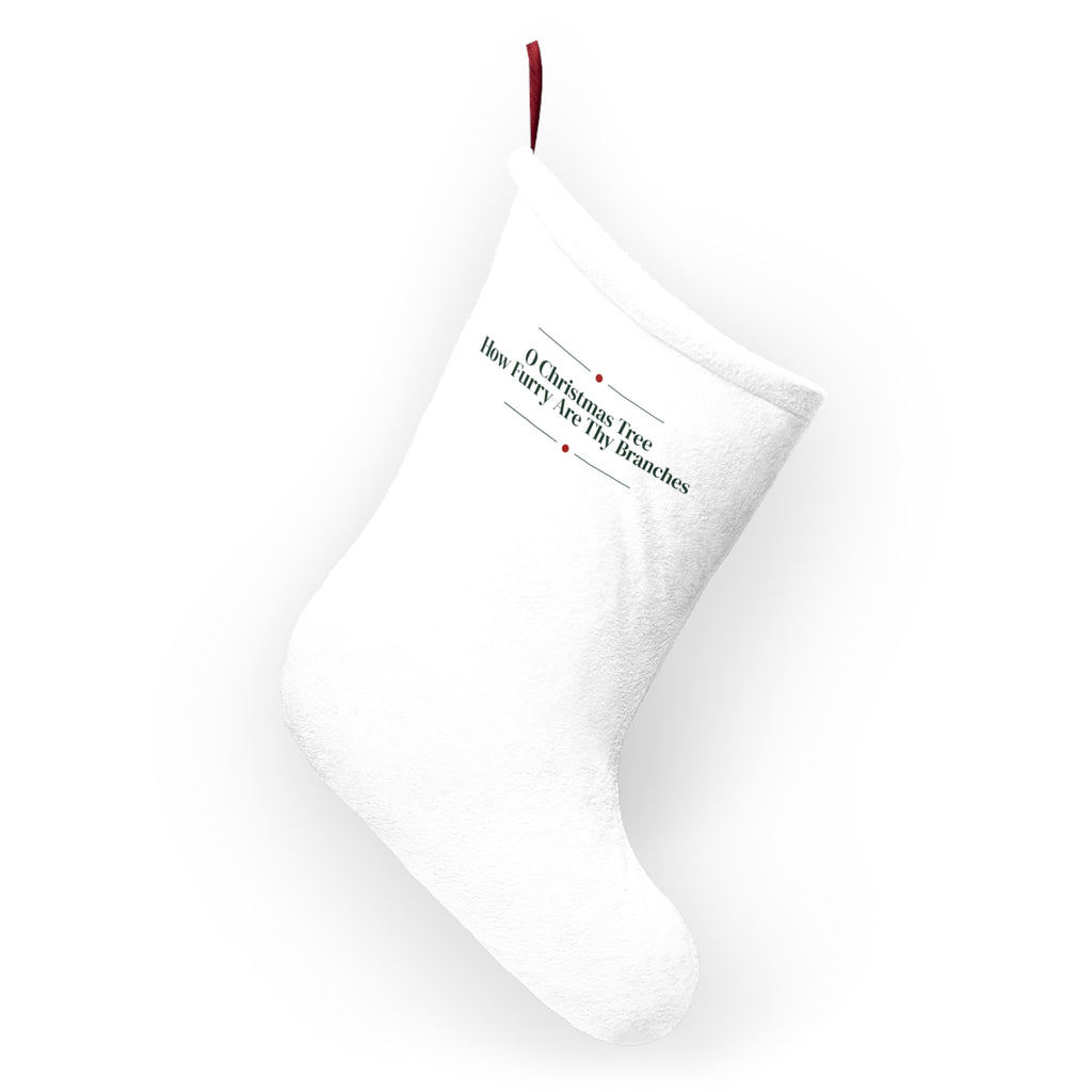 Funny Cat Christmas Stocking O Christmas Tree How Furry Thy