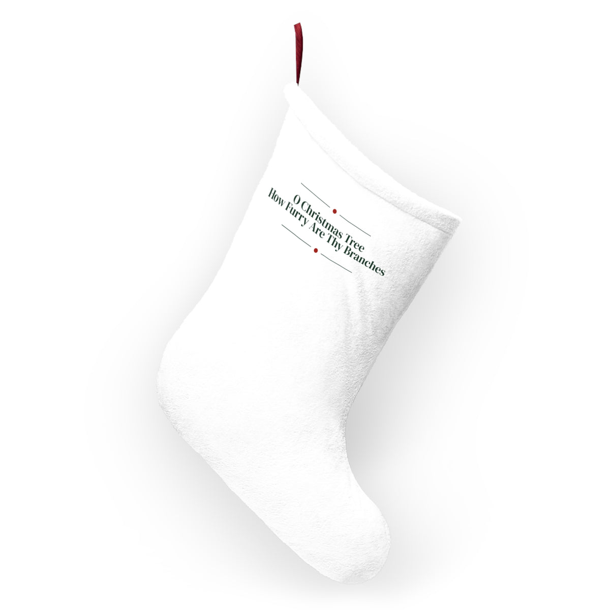 Funny Cat Christmas Stocking O Christmas Tree How Furry Thy