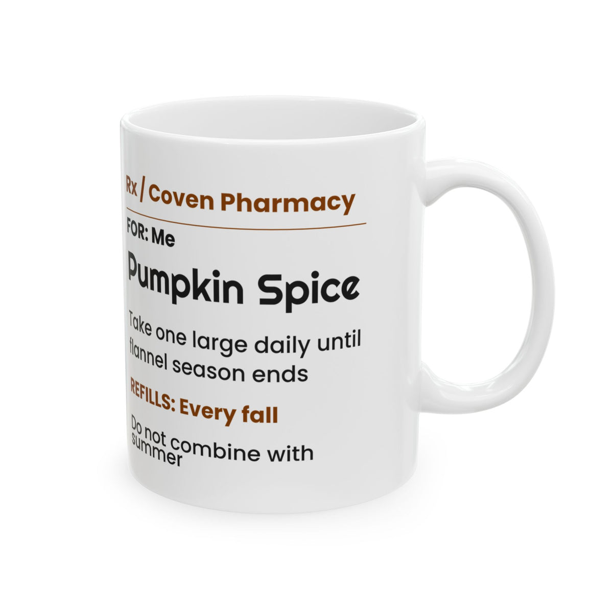 Pumpkin Spice Rx Coffee Mug Halloween