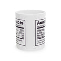 Funny Aunt Coffee Mug Aunt Facts Glitter Glue Label For Aunts