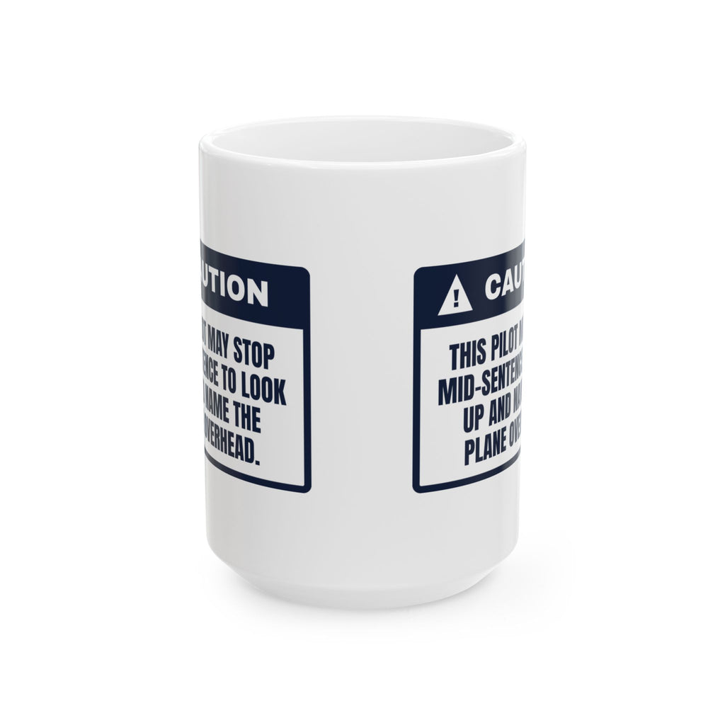 Funny Pilot Coffee Mug Names Every Plane Mid-Sentence For Aviators