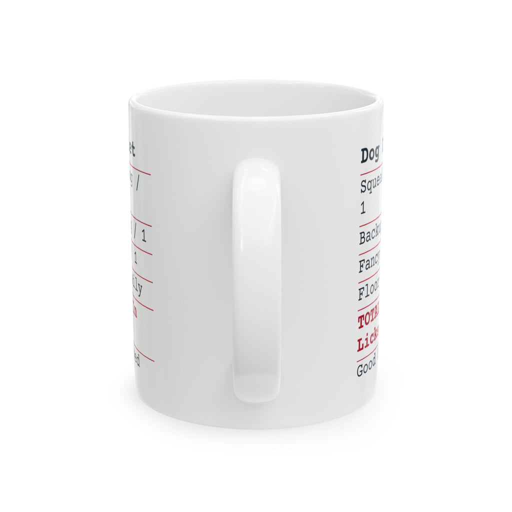 Funny Dog Dad Coffee Mug Dog Dad Outlet Receipt Paid In Licks