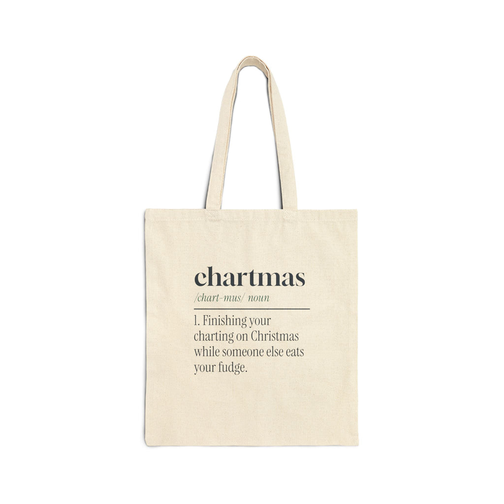 Funny Christmas Nurse Tote Bag Chartmas Definition For Nurses