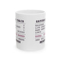 Funny Hairstylist Coffee Mug Life Stories Heard 9 Lunch Skipped