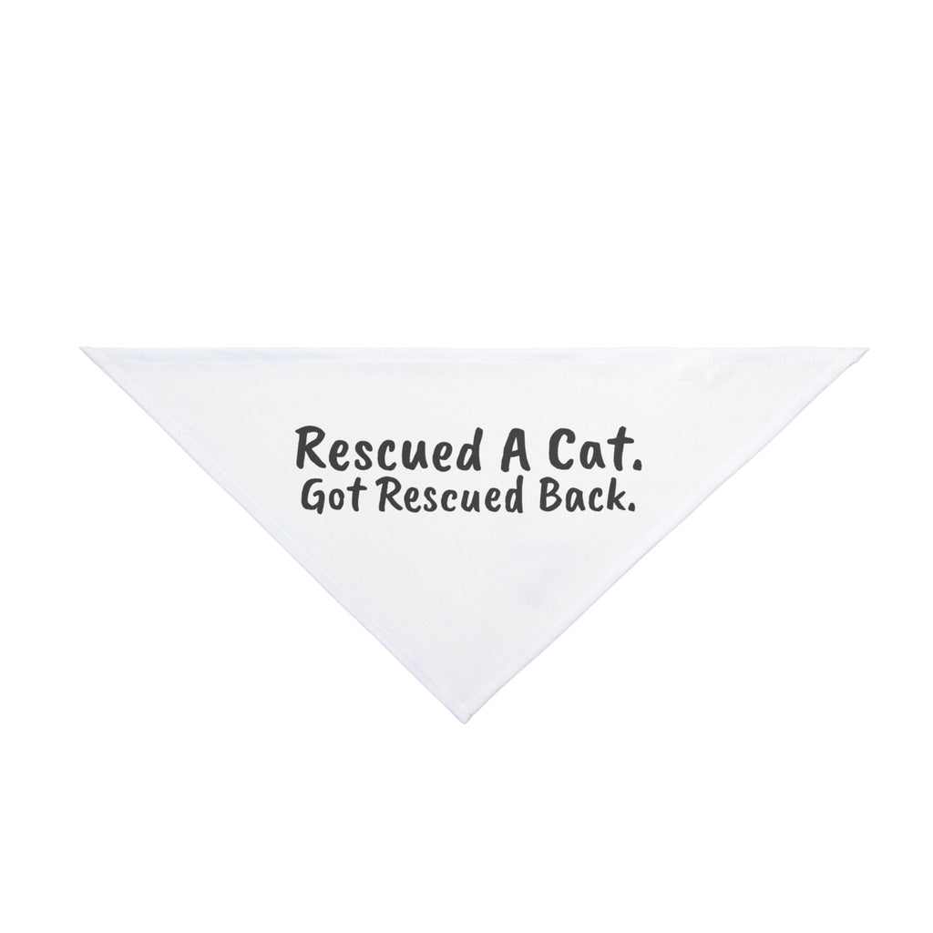 Rescued A Cat. Got Rescued Back Dog Bandana, Funny Cat
