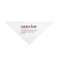 Funny Christmas Cat Dog Bandana Santa Hat Definition For Cat Lovers