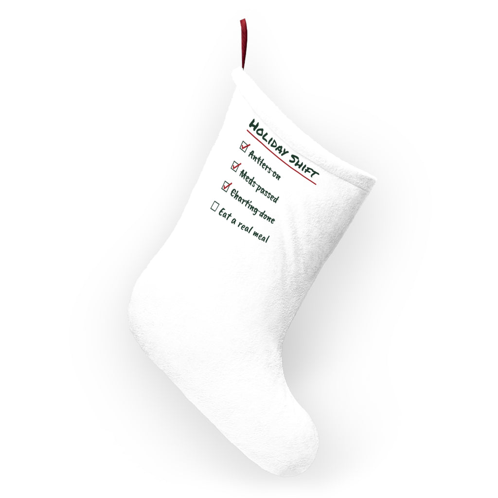 Funny Christmas Stocking Holiday Shift Eat A Real Meal For Nurses