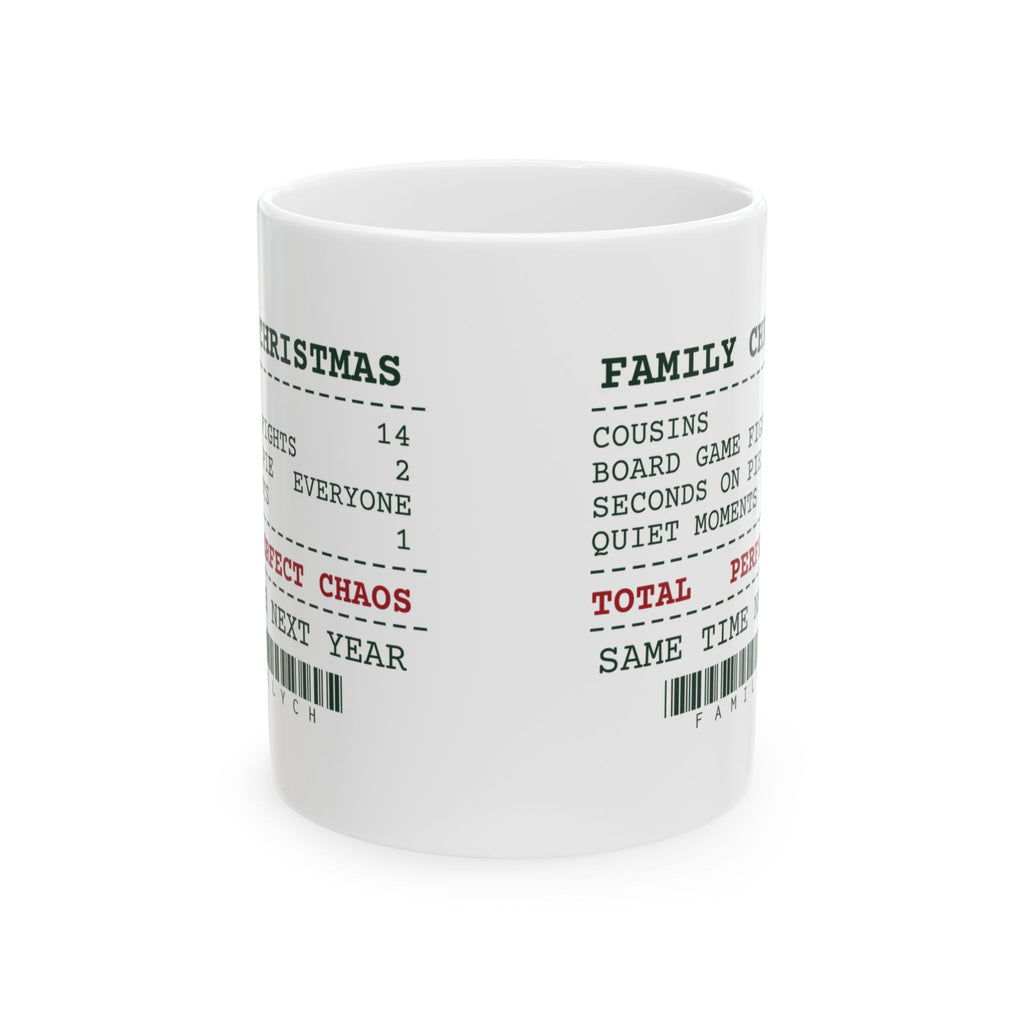 Funny Family Christmas Coffee Mug Family Christmas Receipt