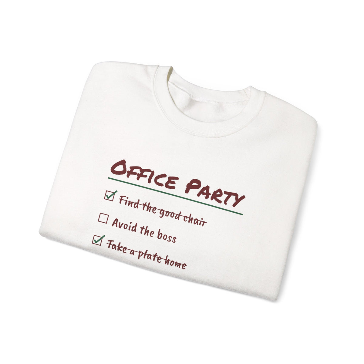 Funny Christmas Coworker Sweatshirt Take A Plate Home Leave By Six