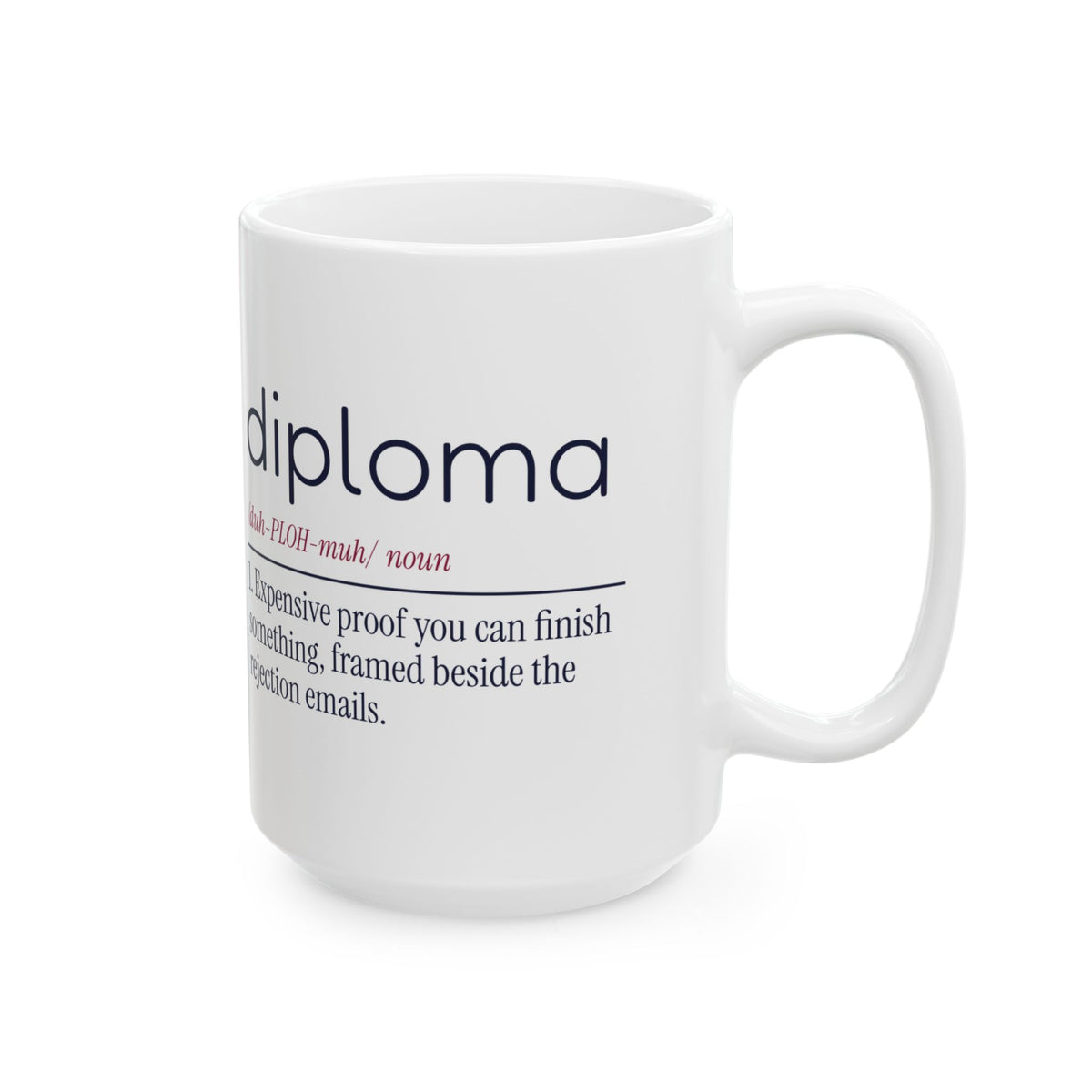 Funny Graduate Coffee Mug Diploma Definition For College Grads
