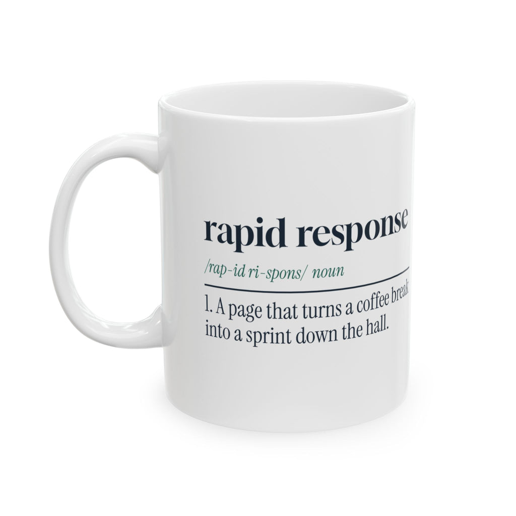 Funny Respiratory Therapist Mug Rapid Response Definition