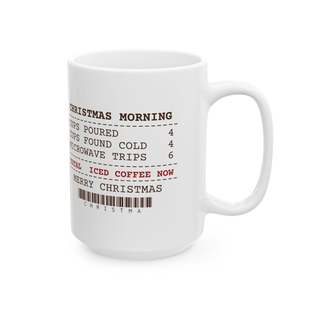 Funny Christmas Morning Coffee Mug Cups Found Cold 4 Receipt