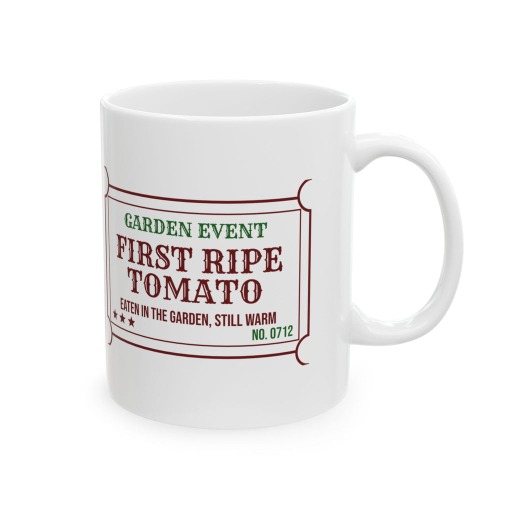 Vegetable Garden Coffee Mug First Ripe Tomato Eaten Still Warm