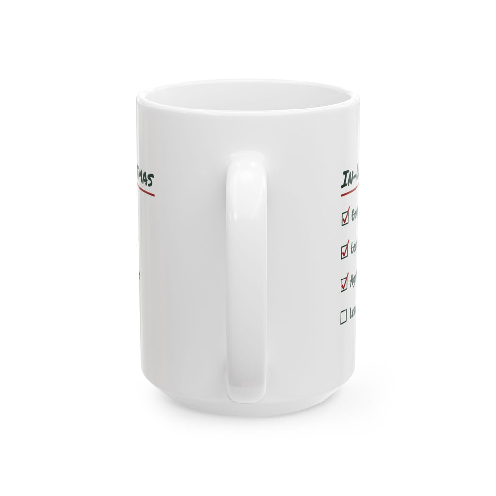 Funny In-Laws Christmas Coffee Mug In-Law Christmas Checklist