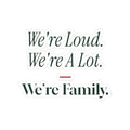 Funny Family Christmas Sticker We're Loud We're A Lot We're Family