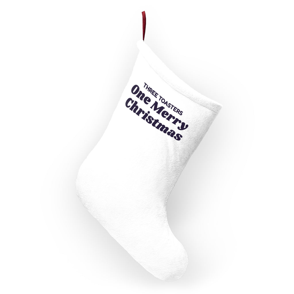Funny Newlywed Christmas Stocking Three Toasters One Merry