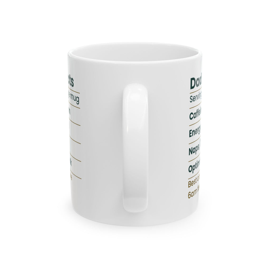 Dad Fuel Facts Caffeine Maximum Coffee Mug