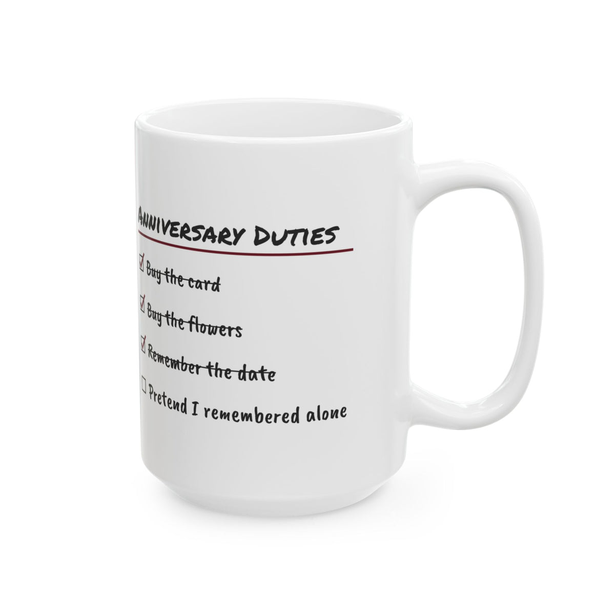 Funny Wife Coffee Mug Anniversary Checklist For Wife