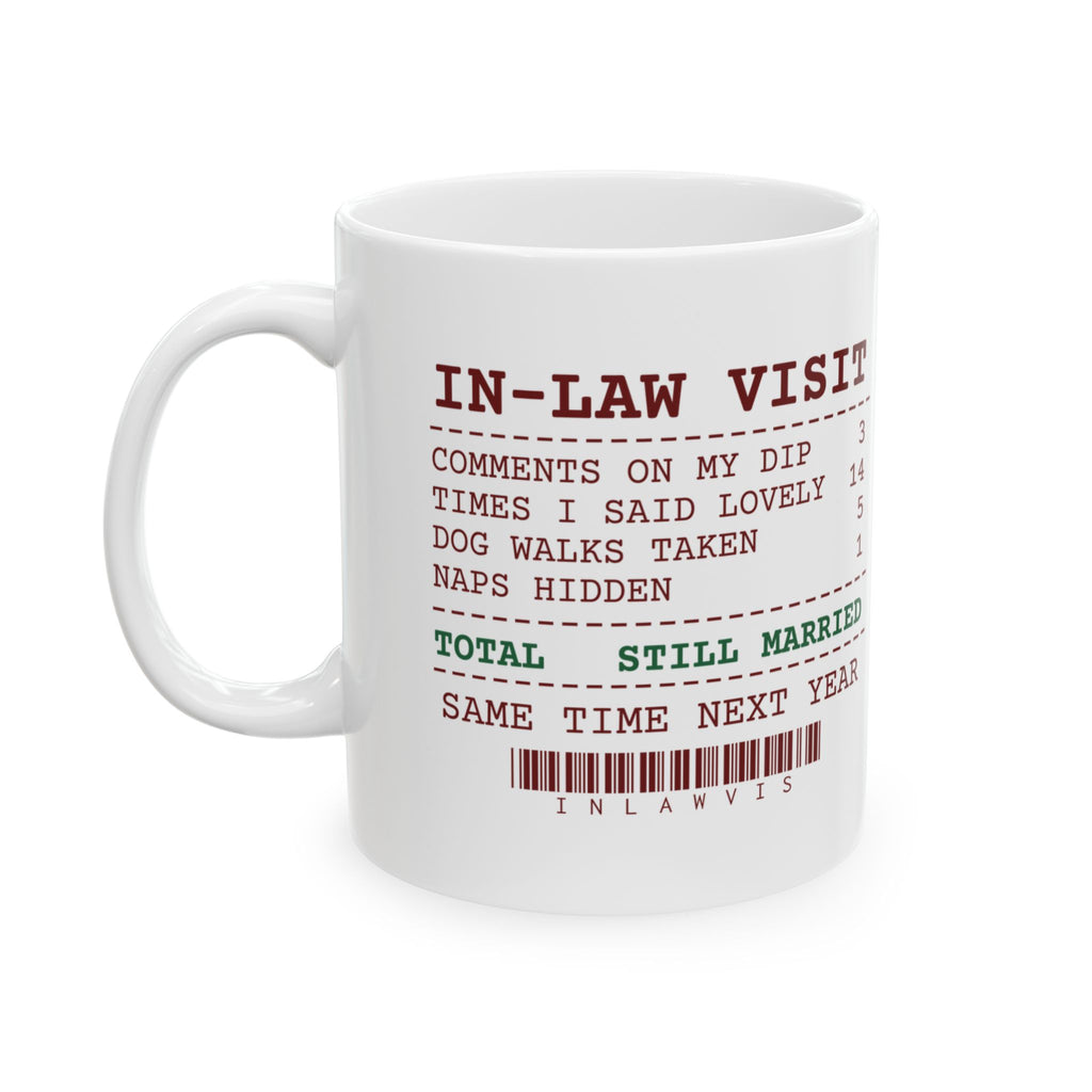 Funny Christmas In-Laws Coffee Mug Times I Said Lovely 14 Receipt