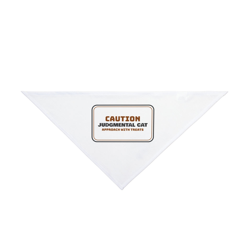 Funny Cat Valentine Dog Bandana Judgmental Cat Sign For Cat Lovers