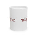 Babys First Christmas 2026 Coffee Mug Our Newest Ornament For New Parents