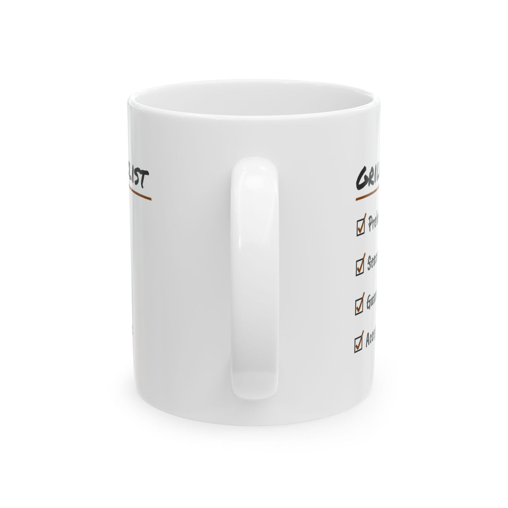 Grill Checklist Coffee Mug Accept All Compliments For Dad