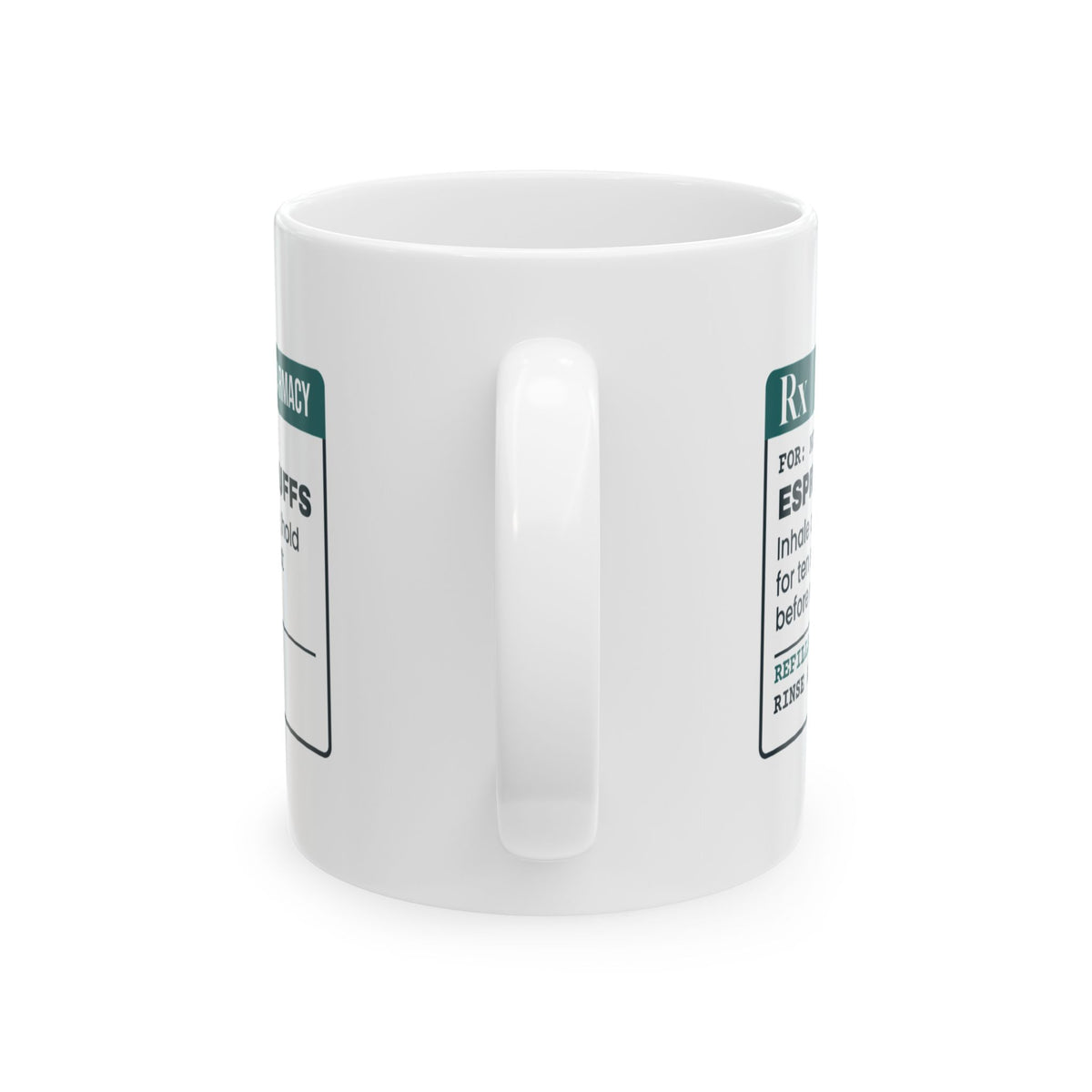 Funny Respiratory Therapist Coffee Mug Espresso 2 Puffs Hold Ten Seconds