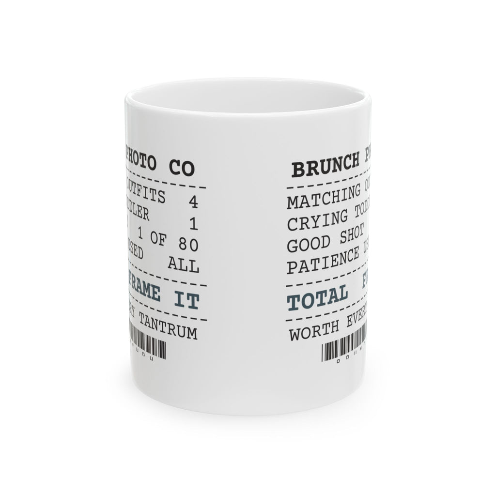 Funny Brunch Coffee Mug Family Photo Receipt For Parents