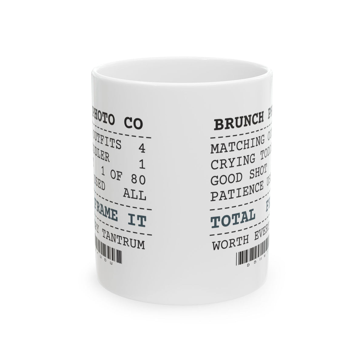 Funny Brunch Coffee Mug Family Photo Receipt For Parents