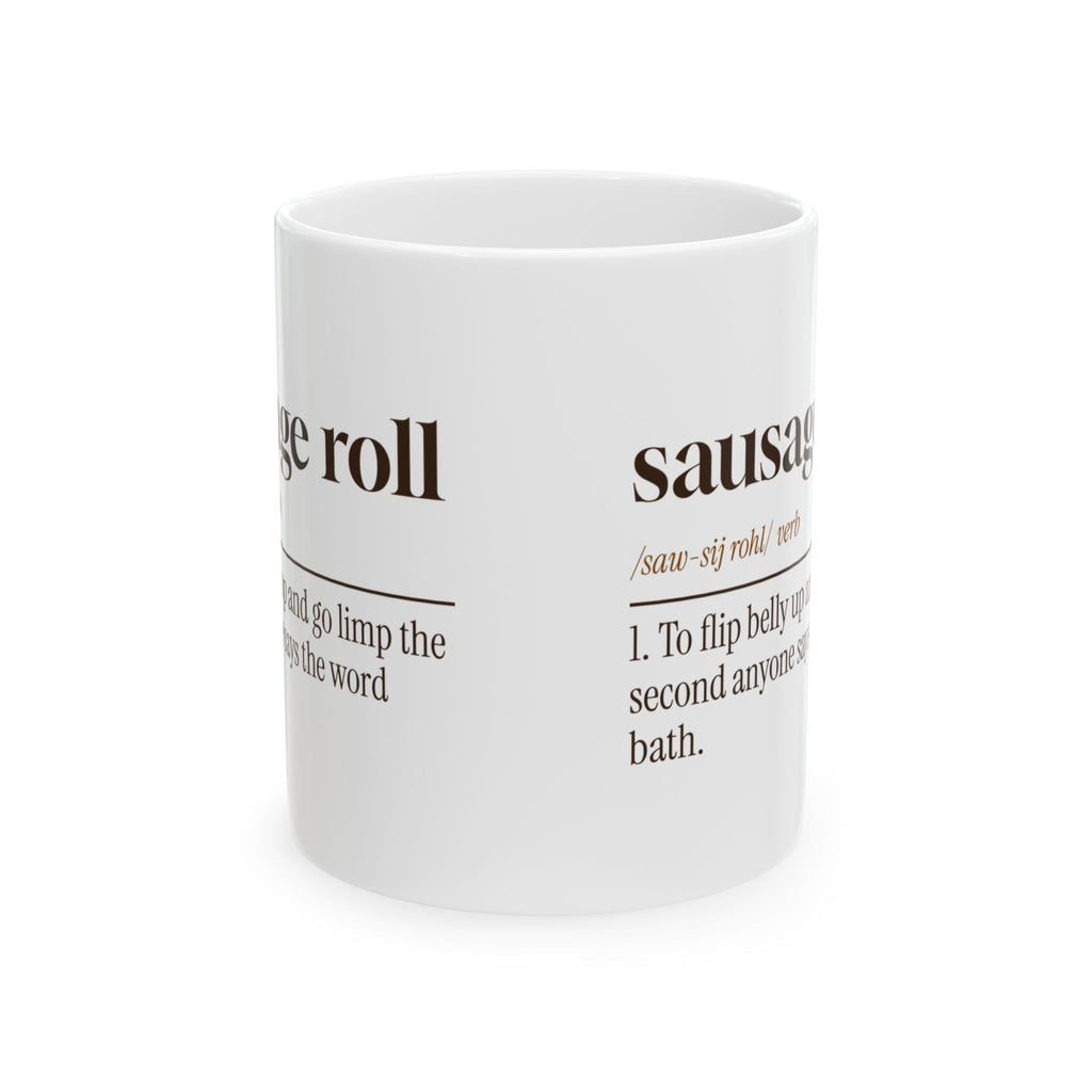 Funny Dachshund Coffee Mug Sausage Roll Dictionary For Doxie Moms