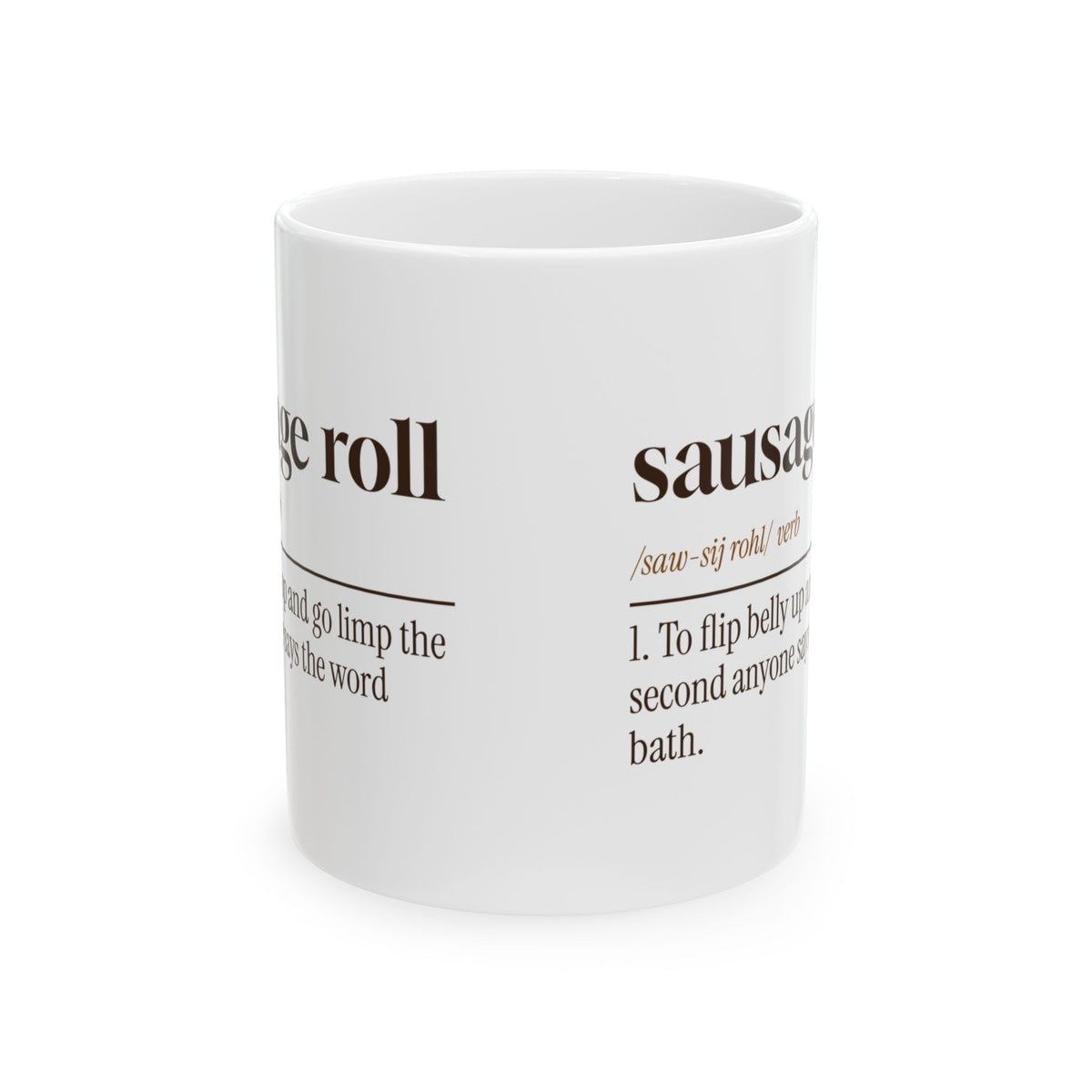 Funny Dachshund Coffee Mug Sausage Roll Dictionary For Doxie Moms