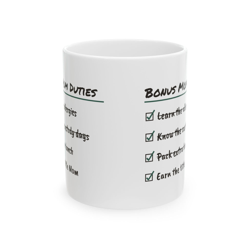 Bonus Mom Coffee Mug Earned The Title Mom