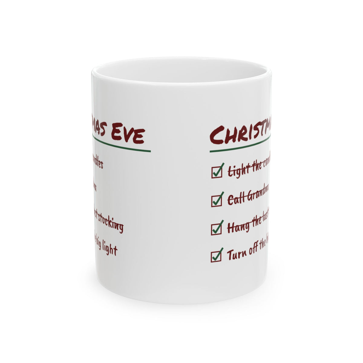 Christmas Eve Coffee Mug Hang The Last Stocking Checklist
