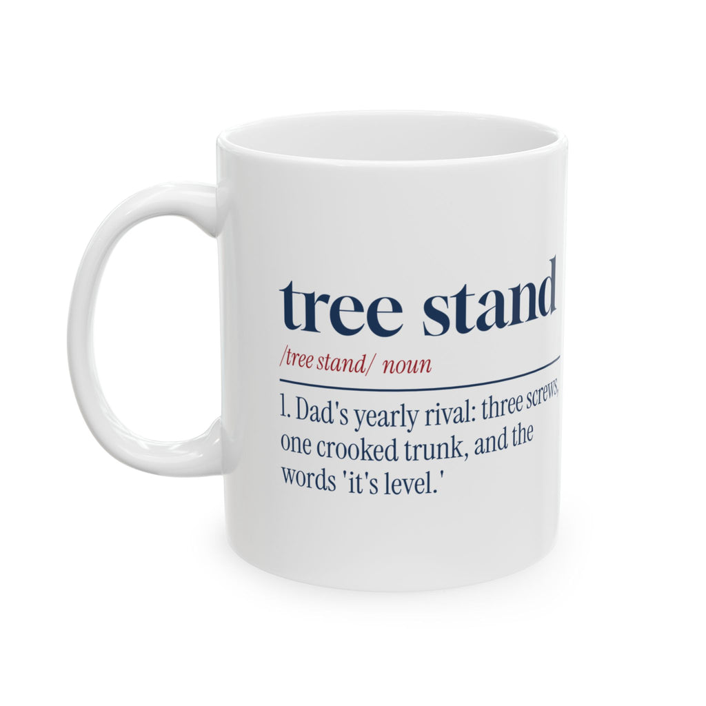 Funny Christmas Coffee Mug Tree Stand Definition Dad's Yearly Rival