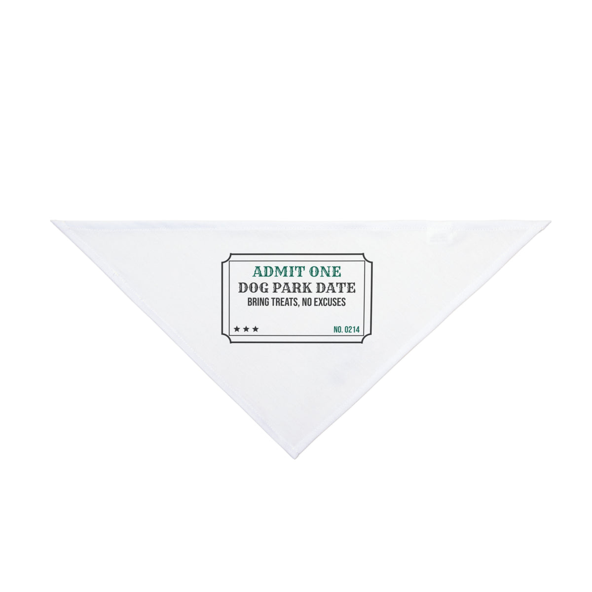 Funny Dog Park Valentine Dog Bandana Ticket For Dog Dads