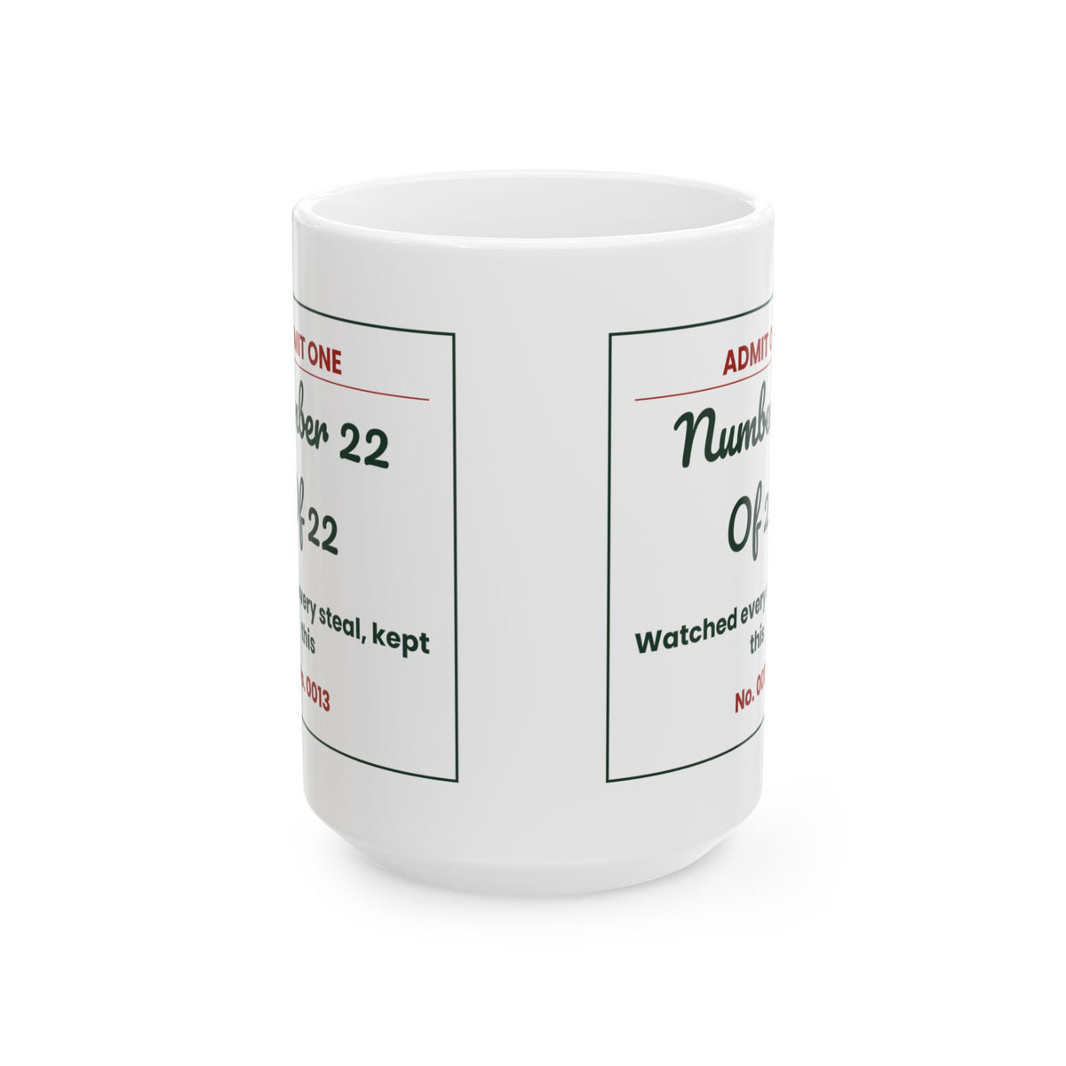 Funny White Elephant Coffee Mug Number 22 Of 22 Ticket