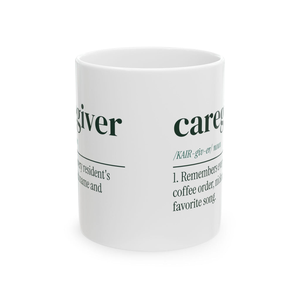 Caregiver Coffee Mug Knows Every Coffee Order Definition For Aides