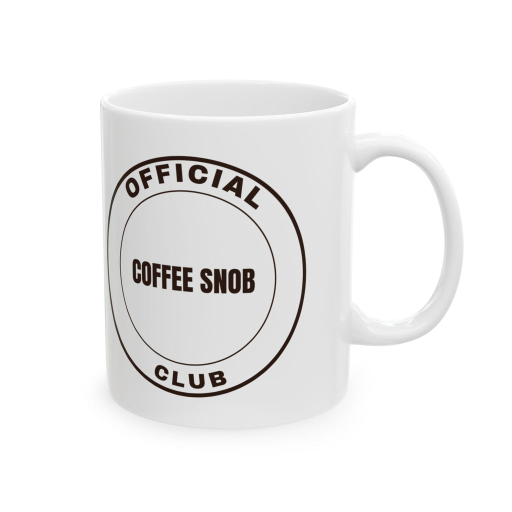 Official Coffee Snob Club Coffee Mug, Funny Coffee
