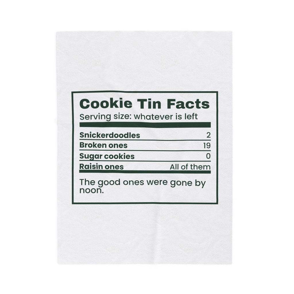 Funny Christmas Cookie Throw Blanket Cookie Tin Nutrition Facts