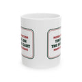 Funny Christmas Nurse Coffee Mug Tinsel On The Med Cart