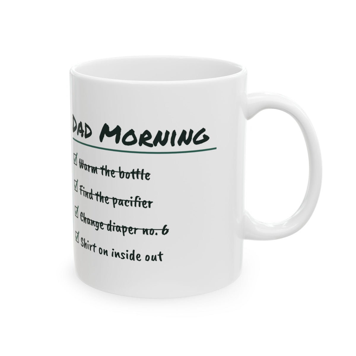 Funny New Dad Mug Found The Pacifier Shirt Inside Out For New Dads