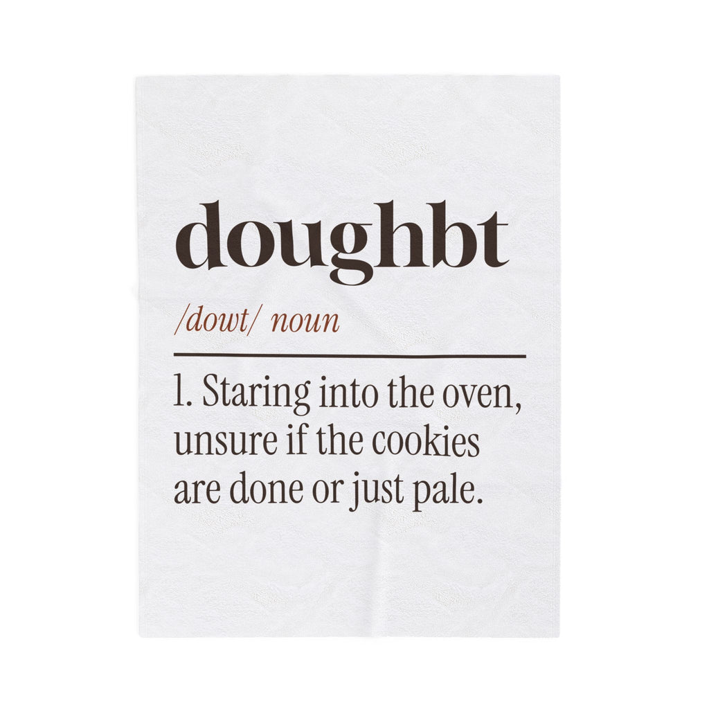 Funny Christmas Baking Throw Blanket Doughbt Definition For Cookie Bakers