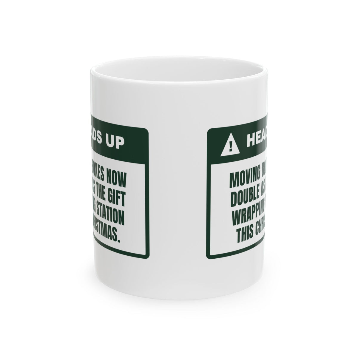 Funny New Home Christmas Coffee Mug Moving Boxes Doubled As Wrapping