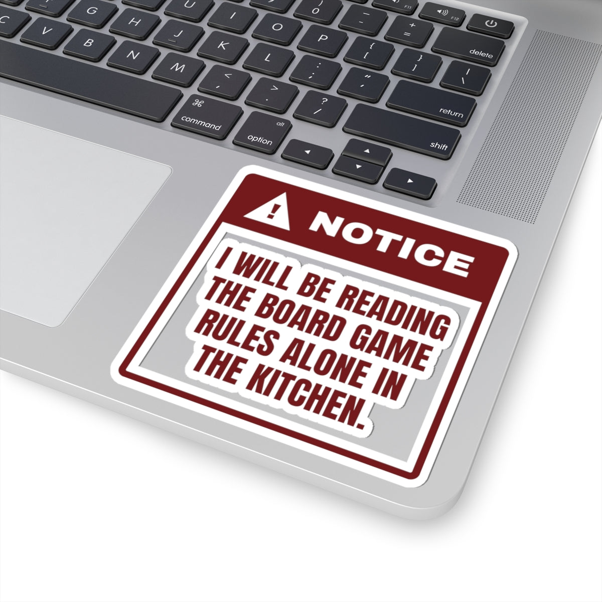 Funny Christmas Sticker Reading The Game Rules Alone For Introverts