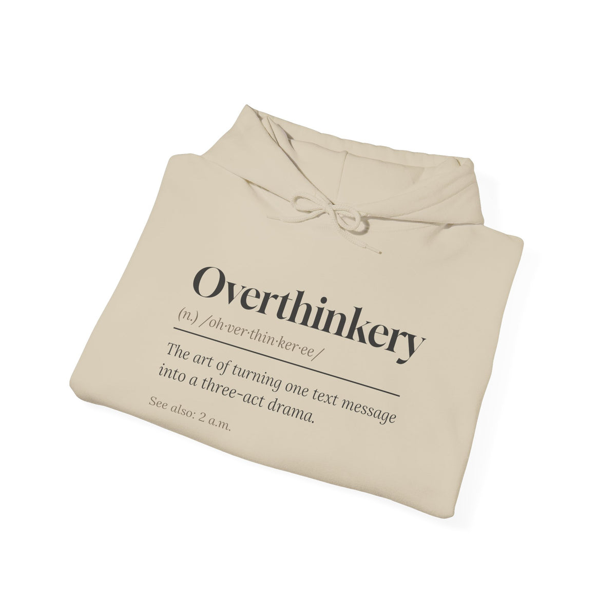Funny Overthinker Hoodie Overthinkery Definition