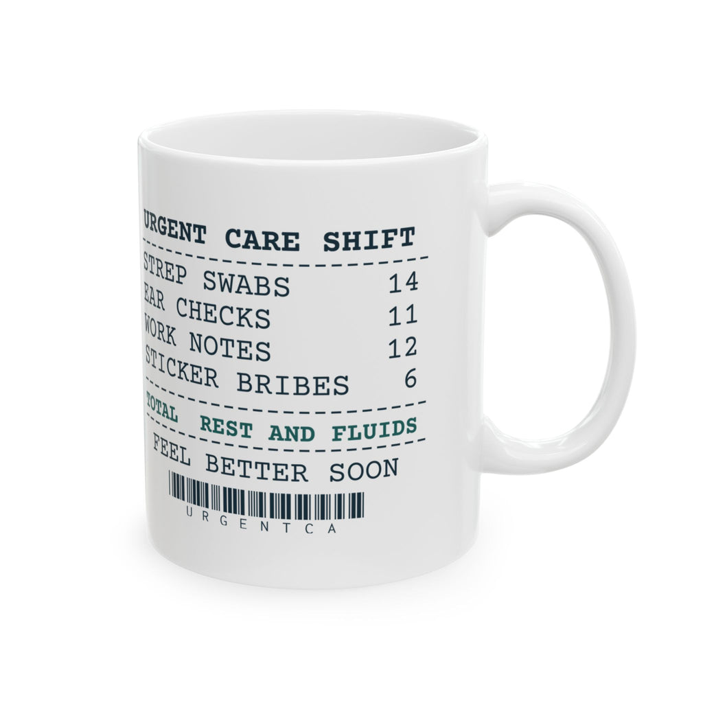 Funny Nurse Practitioner Coffee Mug Urgent Care Receipt For NPs